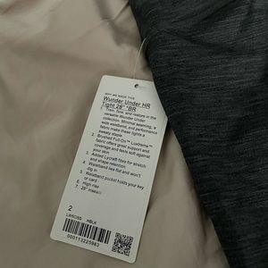 Lululemon wunder under HR tight 28 size 2, brand new with tags never worn